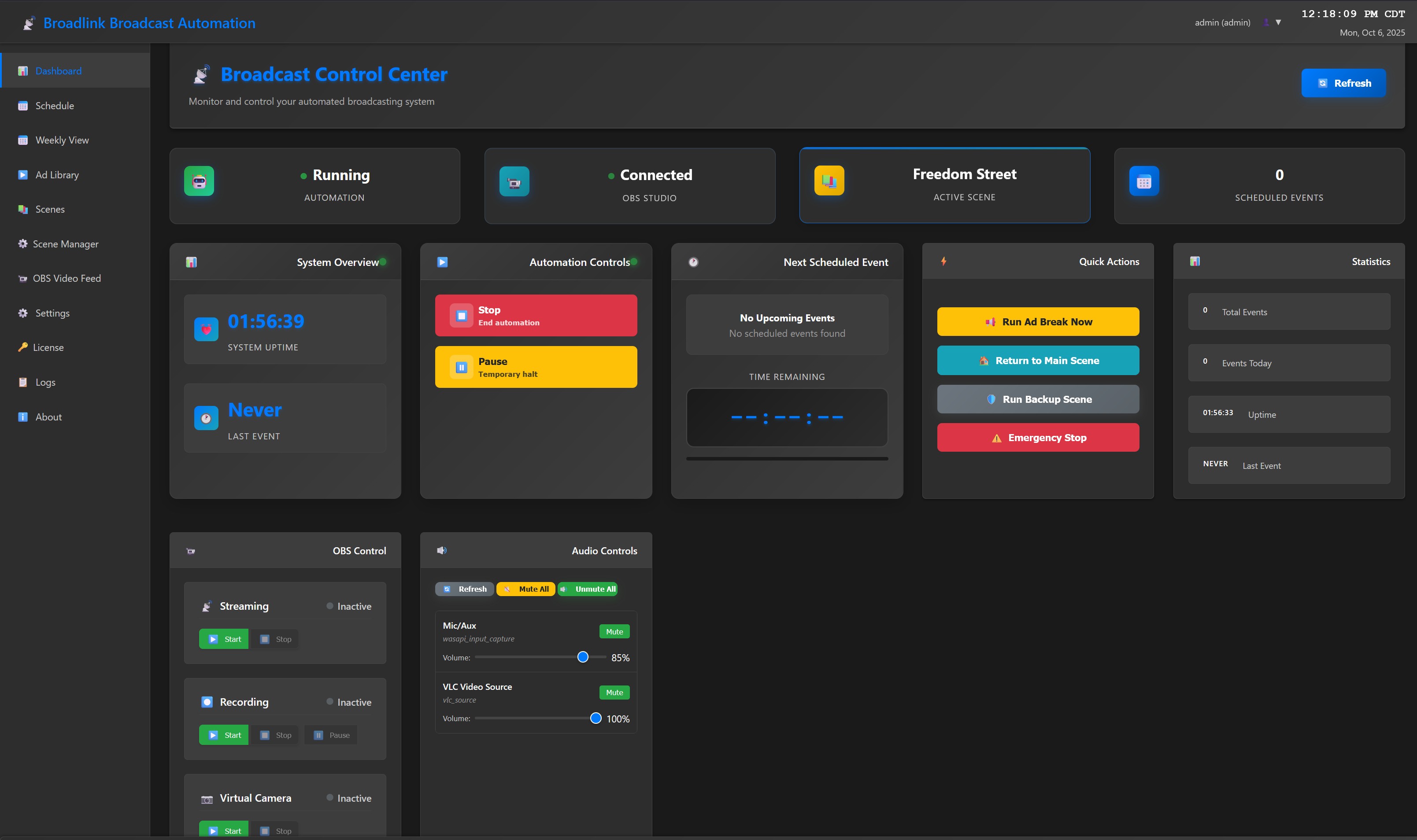 BroadLink Broadcast Automation for OBS